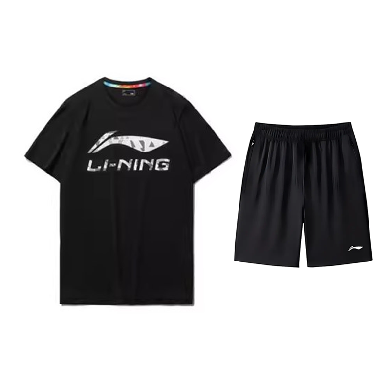 Li-Ning Li Ning Casual Sportswear Unisex Black+Black