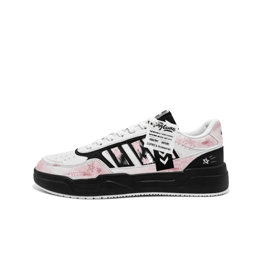 Adidas Adidas Lite Baller 1.5 Pink Starry Sky Slip Resistant Cushioning Abrasion Resistant Low top Skateboard Shoes Unisex
