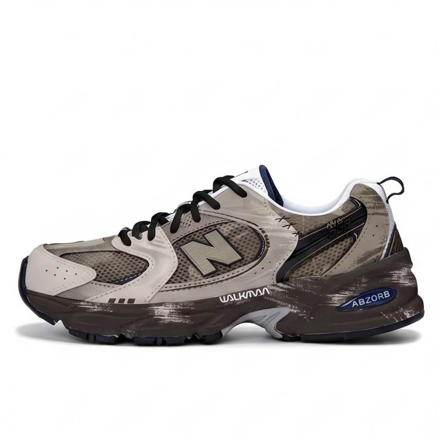 New Balance New Balance NB 530 Mist Brown Evening Breeze Fabric Slip Resistant Cushioning Abrasion Resistant Low top