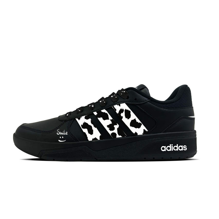 Adidas Adidas COURTBEAT Fall Synthetic Leather Slip Resistant Abrasion Resistant Low top Skateboard Shoes Unisex Black