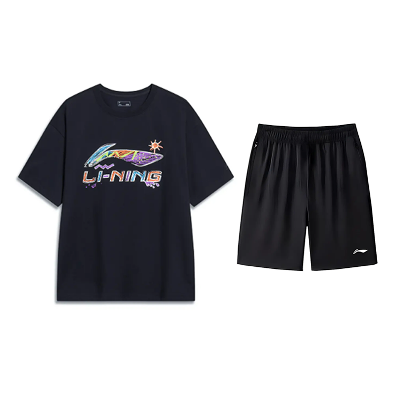 Li-Ning Li Ning Casual Sportswear Unisex Black+Black