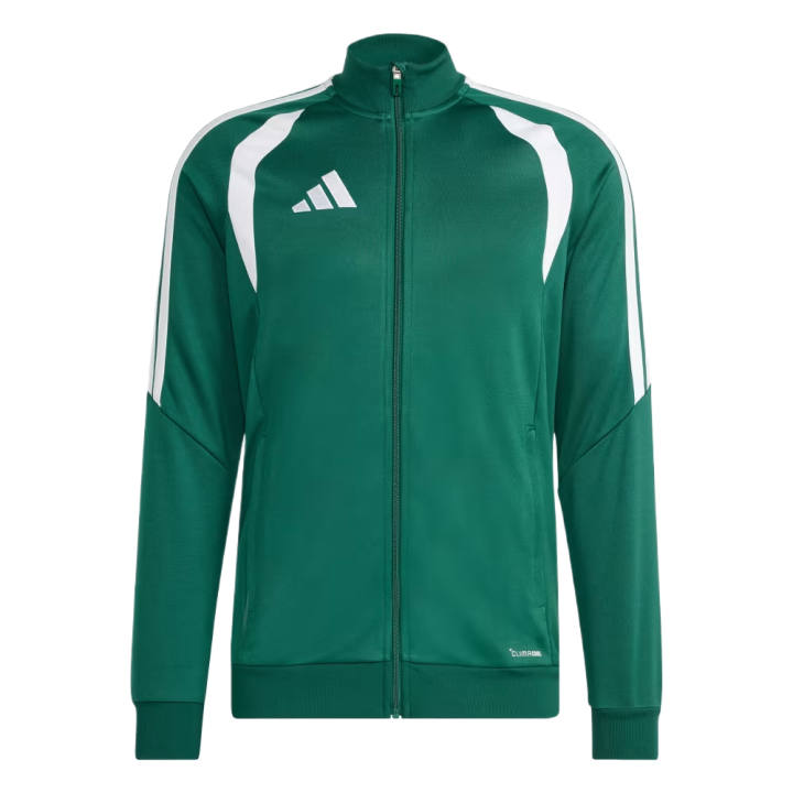Adidas Adidas Jackets Men's Dark Green/White Stand Collar Moderate