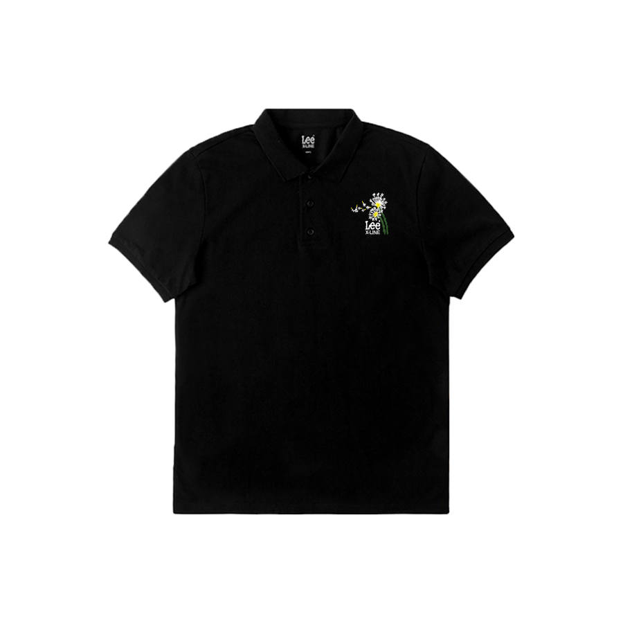Lee Lee Polo Shirts Men's Black Lapel Moderate Other