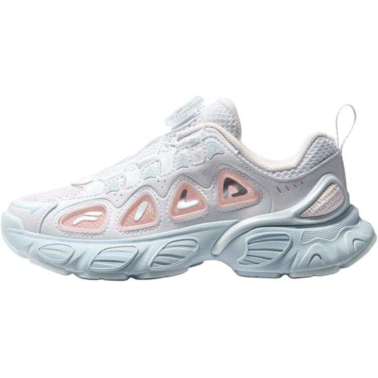 FILA KIDS Heritage FHT Rebound Breathable Support Low top Kids' Running Shoes White Subtle Pink Kids'