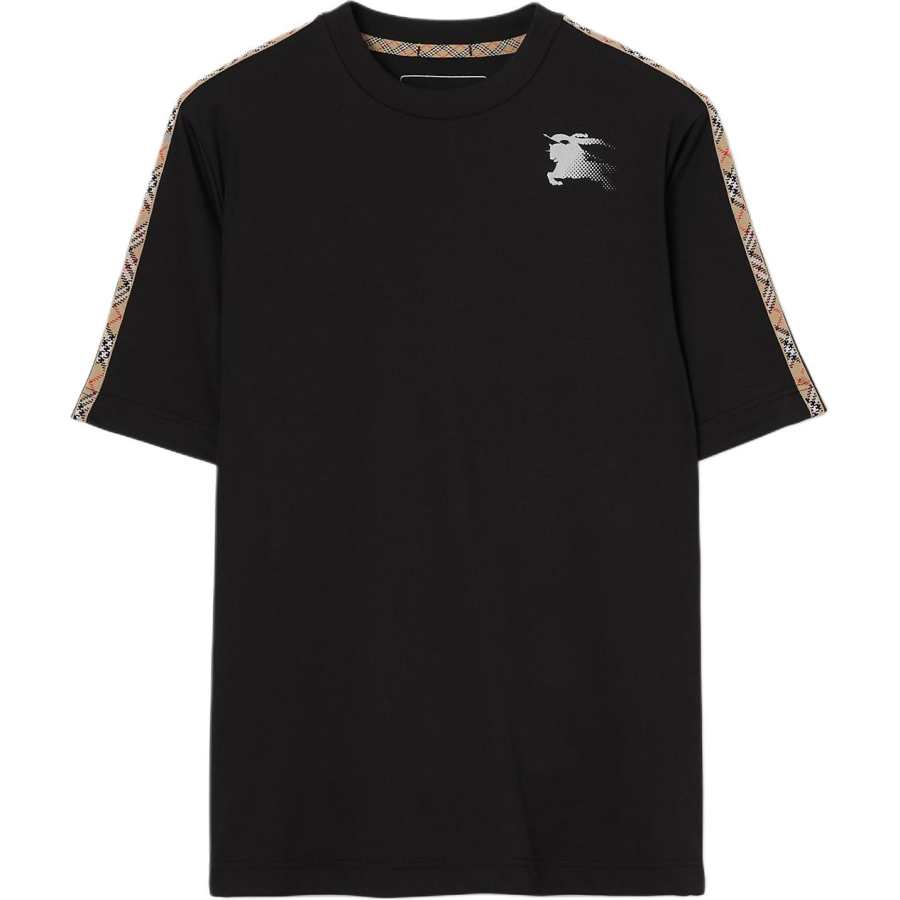 Burberry Ekd Check-Trim Crewneck T-Shirt