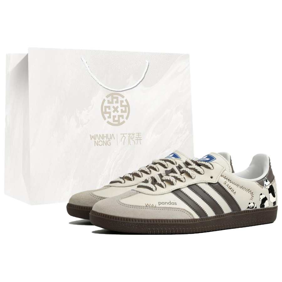 Adidas Originals SAMBA OG Slip Resistant Lightweight Non slip Lightweight Low top Skateboard Shoes Unisex Beige Coffee