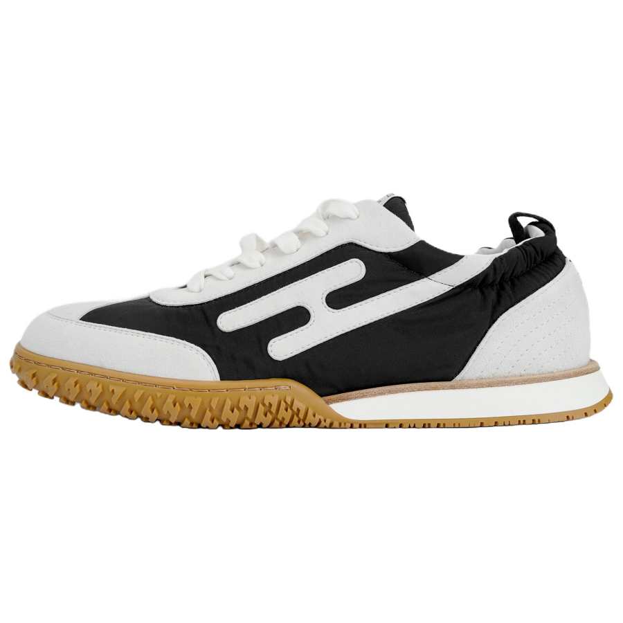 HERMES Jet Low top Casual Shoes 2.2cm Men's Black White