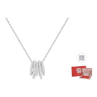 KEYS VIA Synthetic Cubic Zirconia Copper Alloy Recommended Collarbone Chain Pendant Necklace Women's