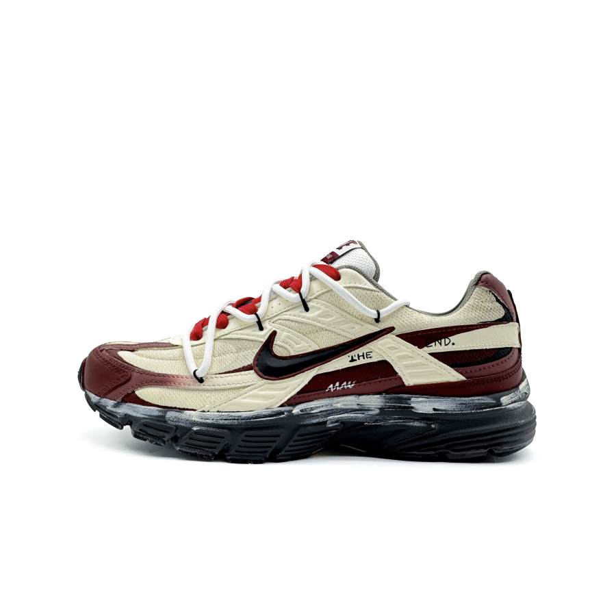 Nike Nike Initiator Cushioning Abrasion Resistant Breathable Low top Casual City Commuting Running Shoes Unisex Beige Red