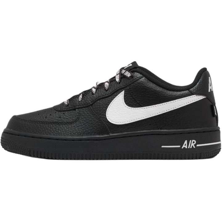 Nike Nike Air Force 1 Support Low top Kids' Skateboarding Shoes Black White Kids'