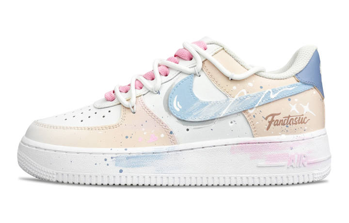Nike Nike Air Force 1 Love Note Synthetic Leather, Top Grain Cow Leather Slip Resistant Abrasion Resistant Low top