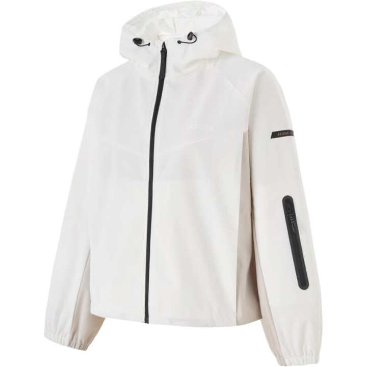 Adidas Adidas Jackets Women's White Hooded Non Detachable Moderate Other