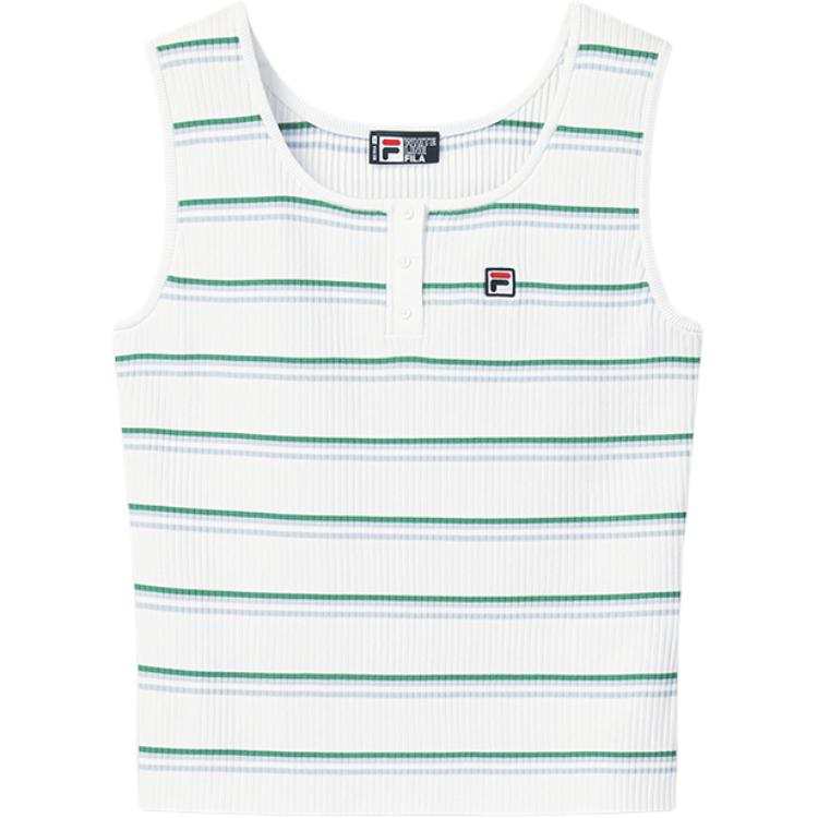 FILA Heritage Tank Tops Women's All Over Print Crew Neck Moderate
