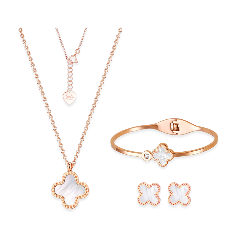 Barbie Synthetic Cubic Zirconia Titanium Steel Necklaces Women's