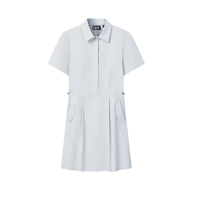 FILA WHITE Short Sleeved Dress Women's Mountain Stone Gray