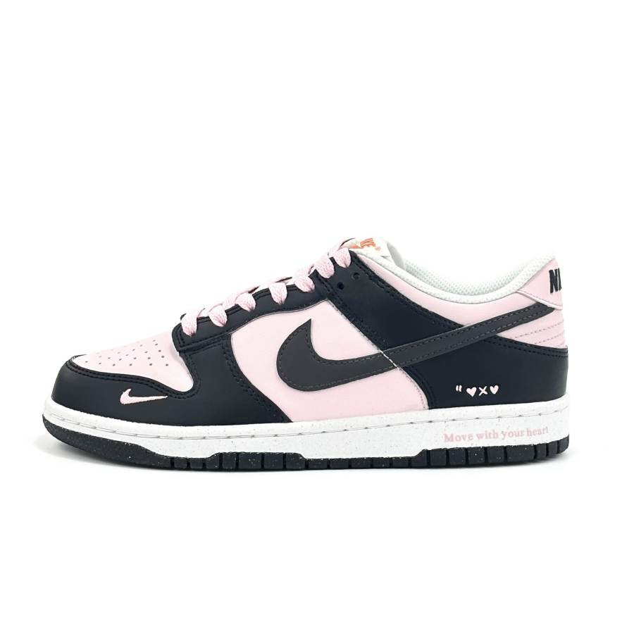 Nike Nike Dunk Berry Dark Chocolate Breathable Lightweight Cushioning Low top Kids' Skateboarding Shoes Spade Pink Teenagers