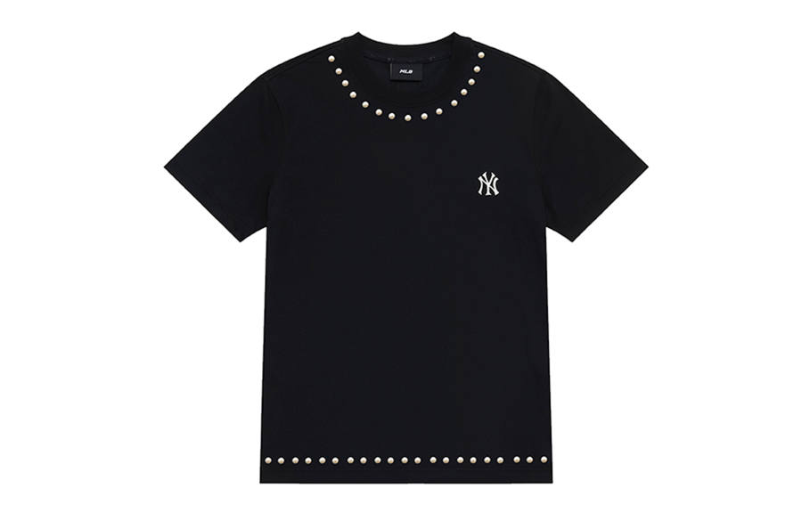 MLB MLB T Shirts Unisex Black Crew Neck Moderate