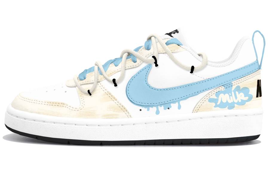 Nike Nike Court Borough Low top Kids' Skateboarding Shoes Blue Teenagers