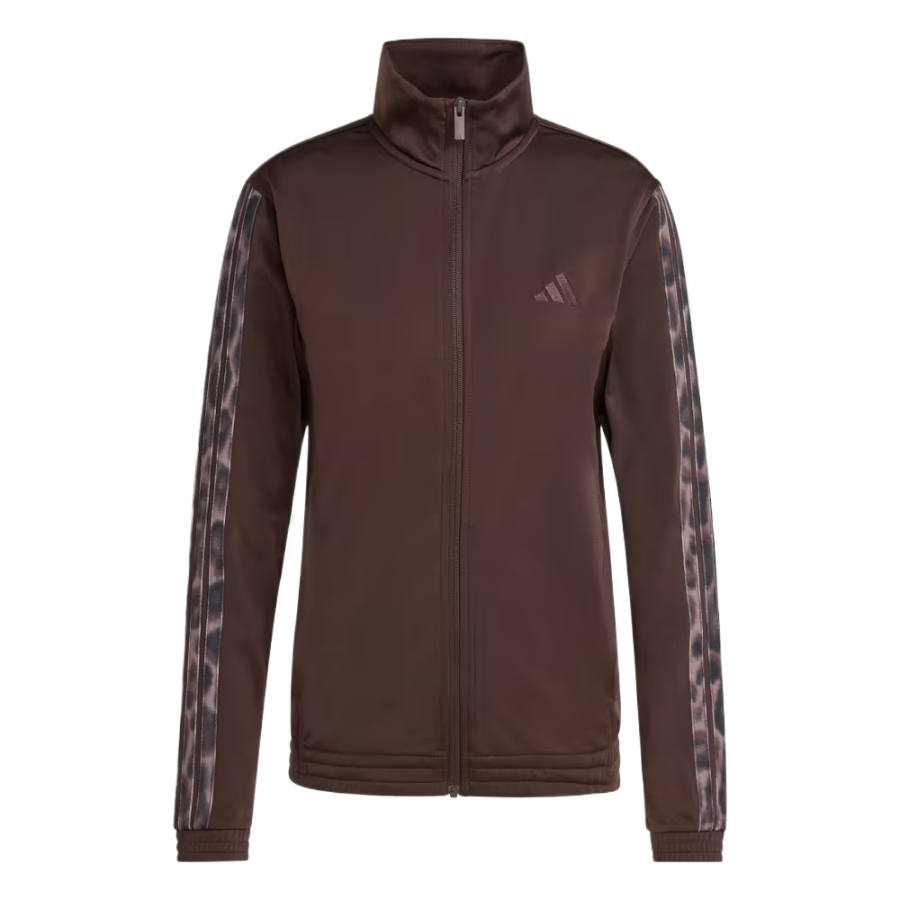 Adidas Adidas Jackets Women's Aurora Coffee/Multicolor Stand Collar Moderate