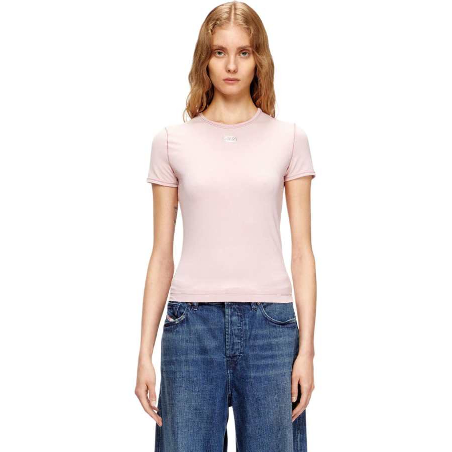 Diesel T-Uncutieslong-Od Metallic Oval D T-Shirt