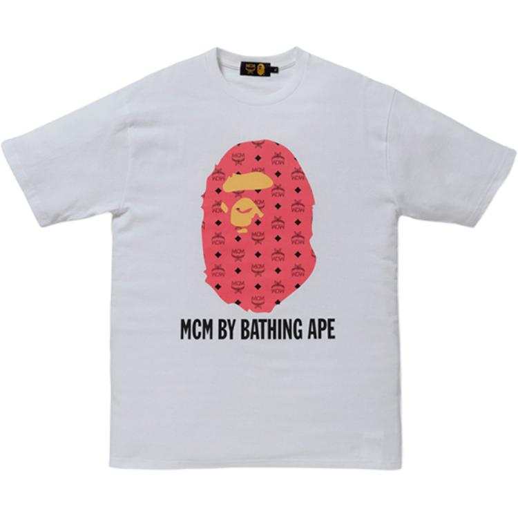 A BATHING APE x MCM BAPE X MCM T Shirt Men's White