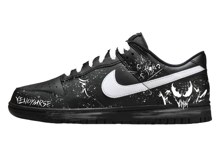 Nike Nike Dunk Slip Resistant Cushioning Abrasion Resistant Low top Skateboard Shoes Men's Black