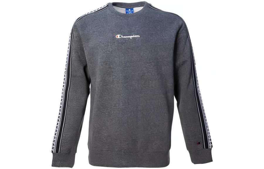 Champion Sweatshirts Men's Dark Gray Crew Neck Moderate