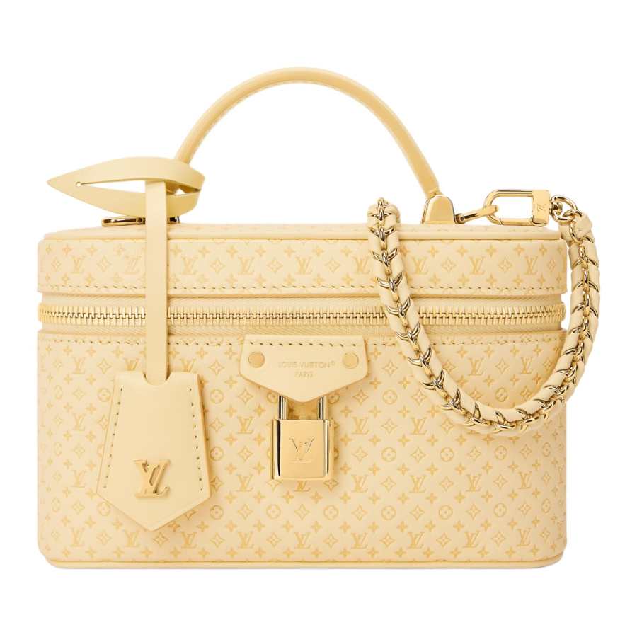 LOUIS VUITTON Vanity Cow Leather Shoulder Bag, Crossbody Bag, Handbag Women's Yellow