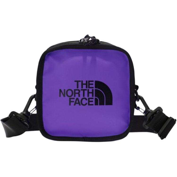 THE NORTH FACE Nylon Small Square Bag One Shoulder Outdoor Bag Crossbody Bag Unisex Purple
