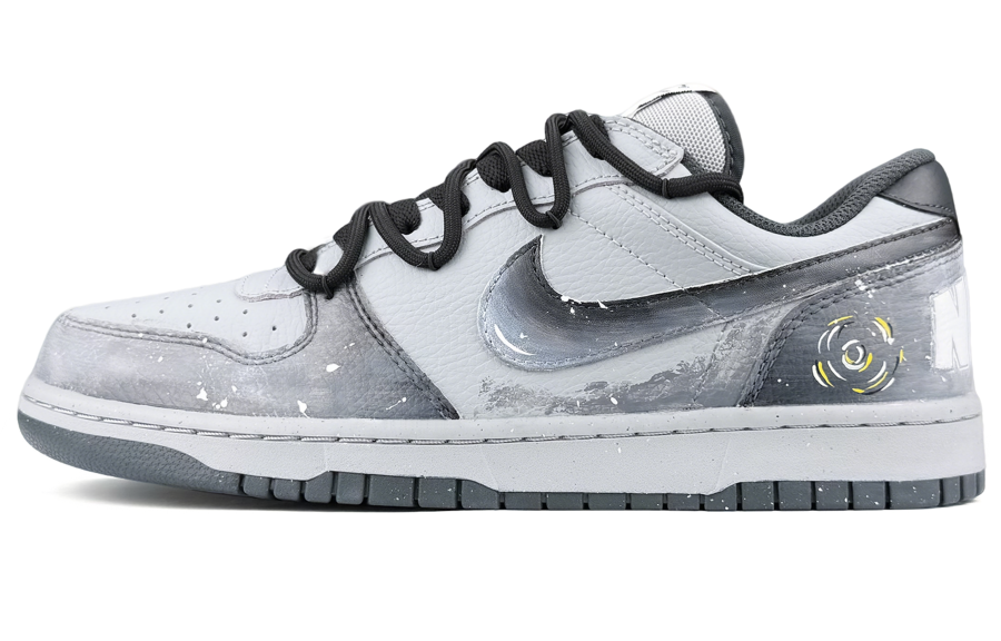 Nike Nike Big Abrasion Resistant Slip Resistant Low top Skateboard Shoes Men's Space Gray