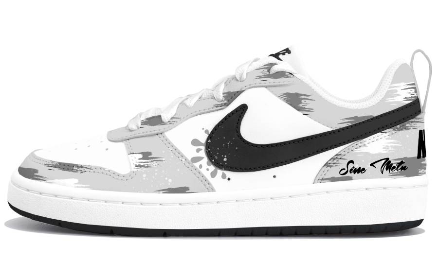 Nike Nike Court Borough Low top Kids' Skateboarding Shoes Gray Teenagers
