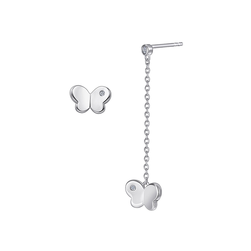 Barbie 925 Silver Zircon Earrings Women's