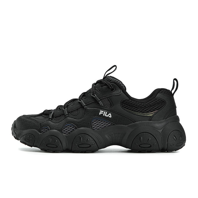 FILA Chunky Sneakers Men's Low Top Black/Shadow Black Gray