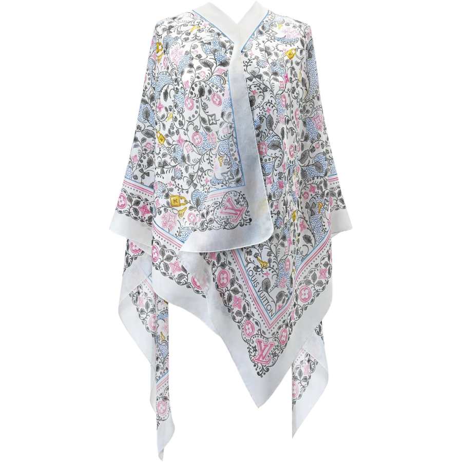 LOUIS VUITTON Monogram Sunrise SS26 Shawl Women's