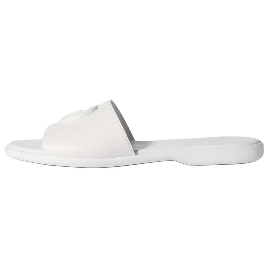 GUCCI Double G Slide Slippers Women's White