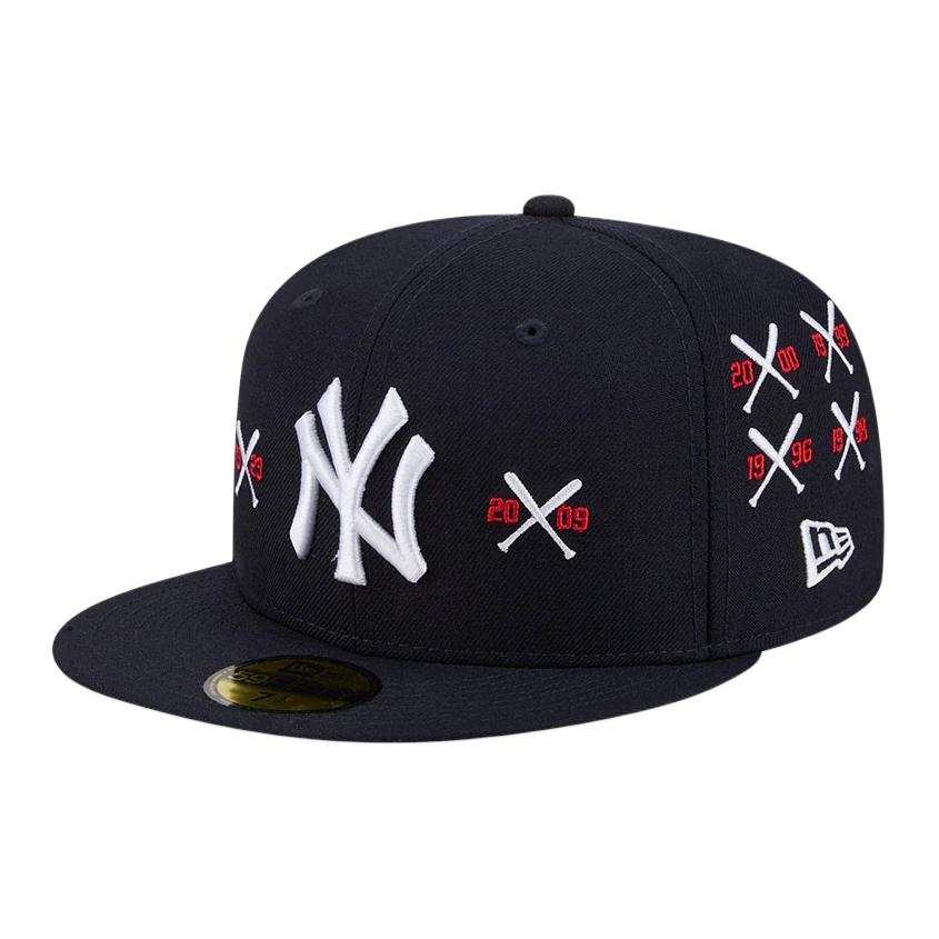 New Era 59FIFTY Wool Baseball Caps Unisex Marine Blue