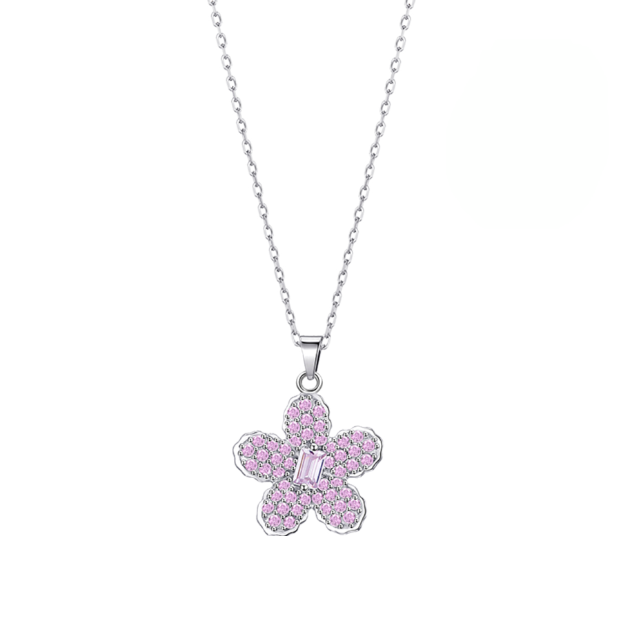 Barbie 925 Sterling Silver Synthetic Cubic Zirconia Necklaces Women's