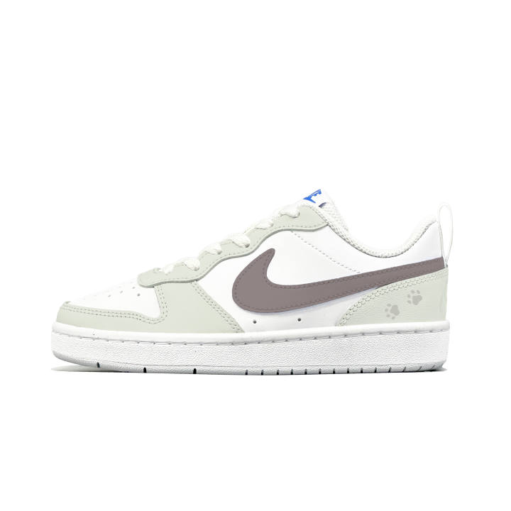 Nike Nike Court Borough 2 Light Tea Milk Cat Leather Slip Resistant, Abrasion Resistant, Breathable Low top
