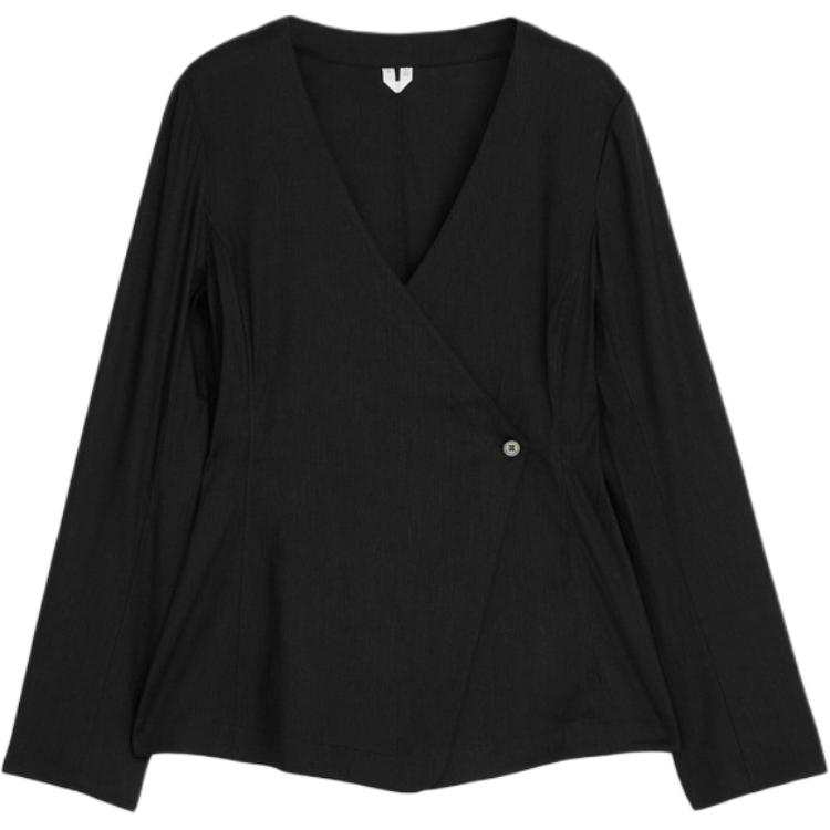 HUGO BOSS Business Suits Unisex Black V Neck Moderate Business Suit