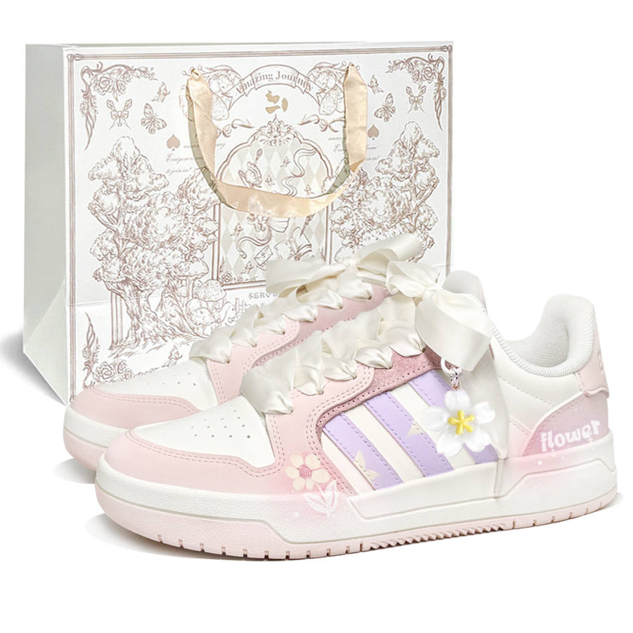 Adidas Adidas ENTRAP Shopping Bag, Spring Cherry, First Culture V Low top Skateboard Shoes Unisex Pink