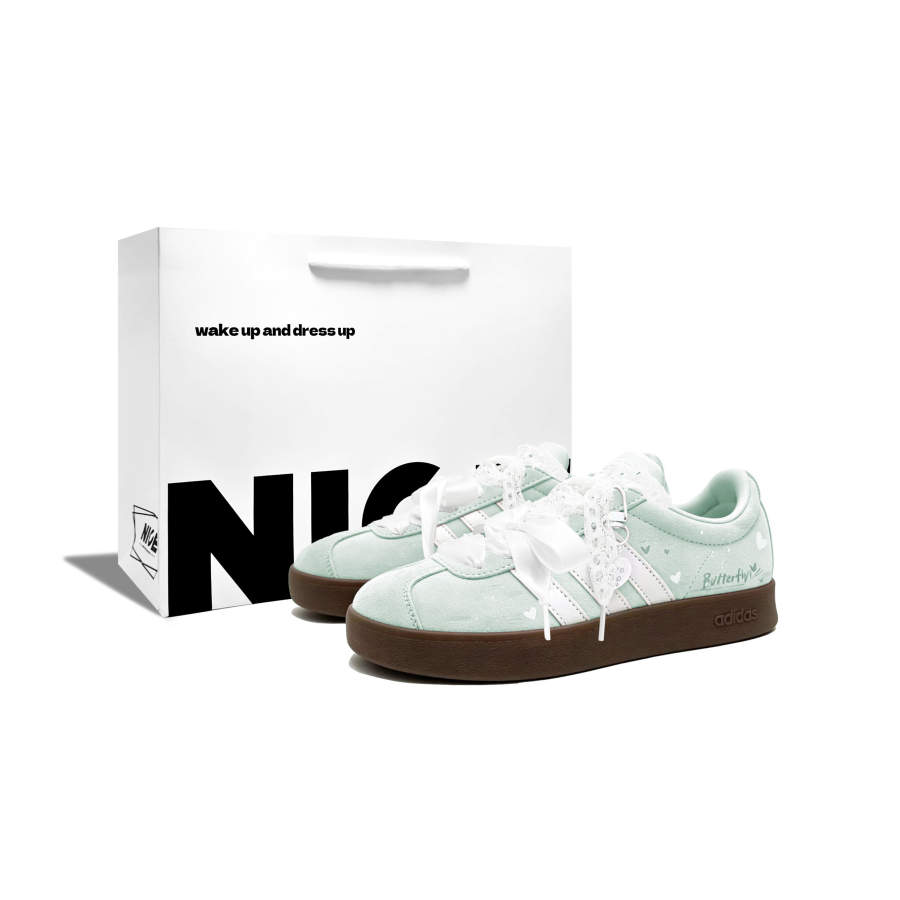 Adidas Adidas VL COURT 2.0 Qingzhi Xu BOX Zhuo Zhiye, Girly, Good Looking, Dopamine Dressing, Fresh Synthetic Leather