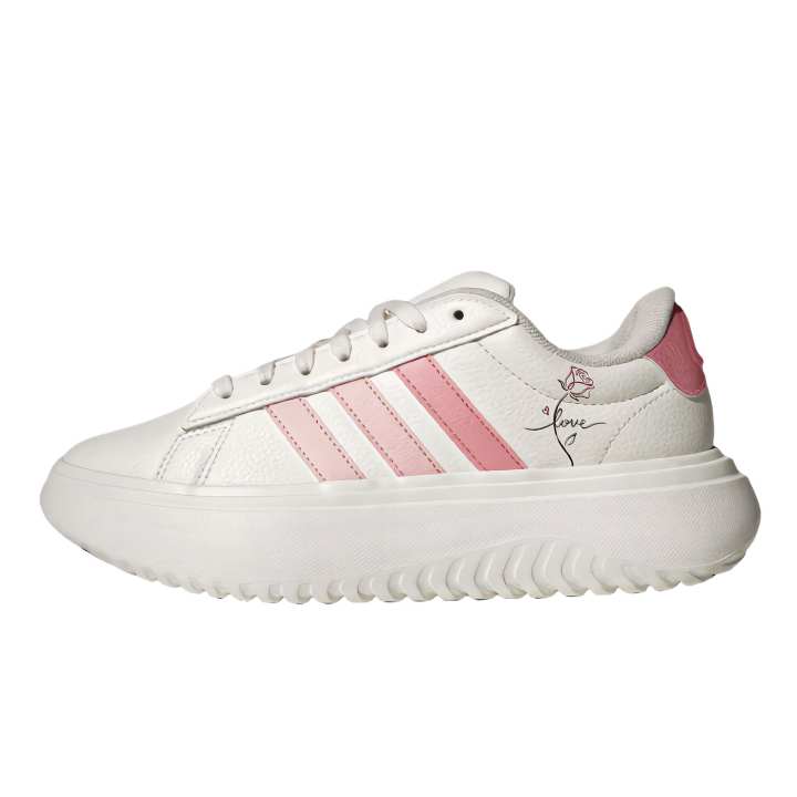 Adidas Adidas GRAND COURT PLATFORM Spring Summer Shell Head German Army Trainers Height Increasing Lightweight Breathable