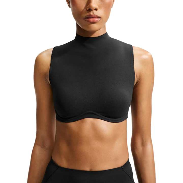 Nike NikeSKIMS Studio Stretch Women's Medium-Support Mock Neck Sports Bra