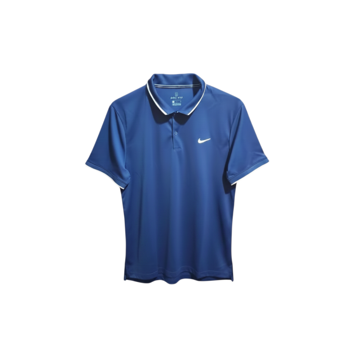 Nike Nike Dri Fit Polo Shirts Men's Blue Polo Collar Moderate