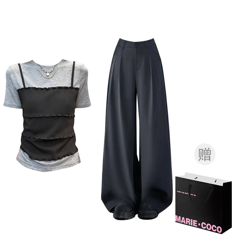MARIE·COCO Casual Suits Women's Crew Neck Moderate