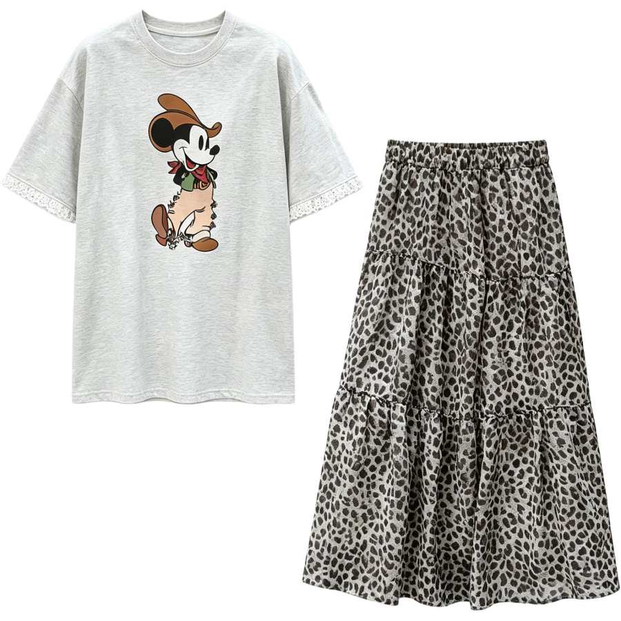 Disney Kids' Disney Girls' Skirt Set Summer