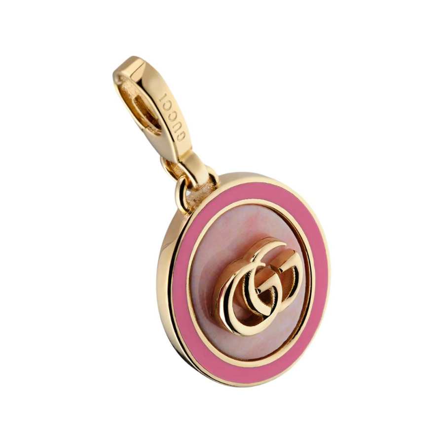 GUCCI Resin Charms & Pendants Women's Pink/Gold