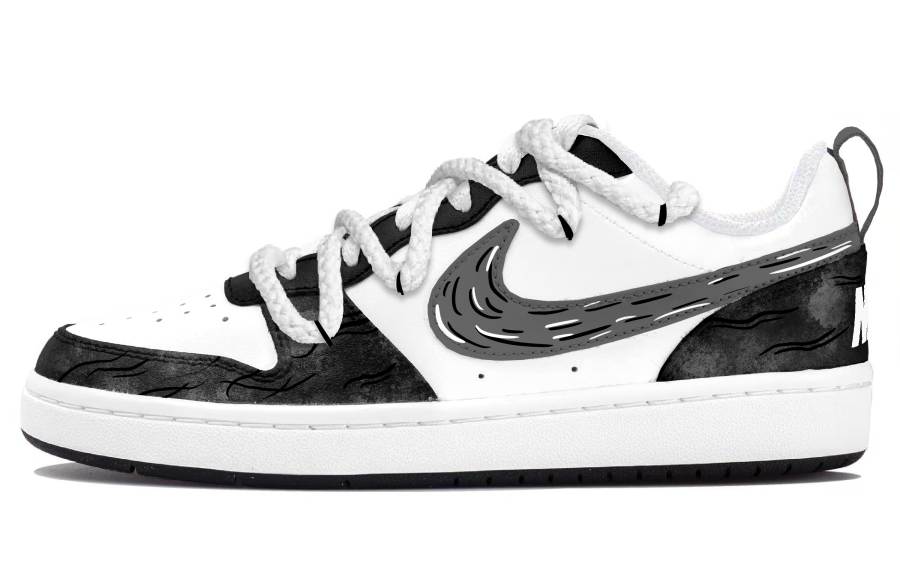 Nike Nike Court Borough Low top Kids' Skateboarding Shoes Black Teenagers