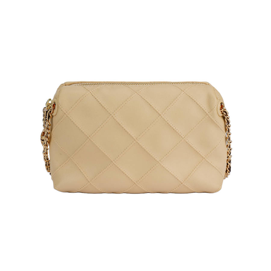 TORY BURCH Fleming Leather Crossbody Bag, Shoulder Bag Mini Women's Yellow