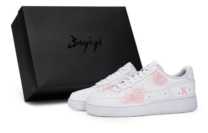 Nike Nike Air Force 1 811 Manufacturing, Pink Charm Poker Card, Special Shoe Box Slip Resistant Abrasion Resistant Low top